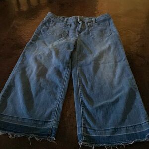 Gap capri wide leg jeans